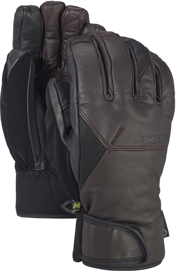 Burton Mens Gondy GoreTex Leather Ski/Snowboard Gloves, L Mocha