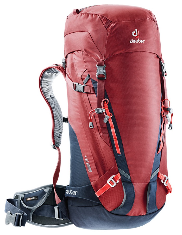 deuter Adult Unisex Guide 35+ Hiking/Climbing Backpack, 35L+ Red