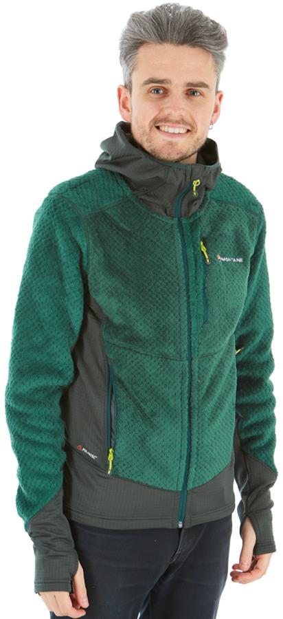 Montane Wolf Hoodie Full-Zip Fleece Jacket, S Arbor Green