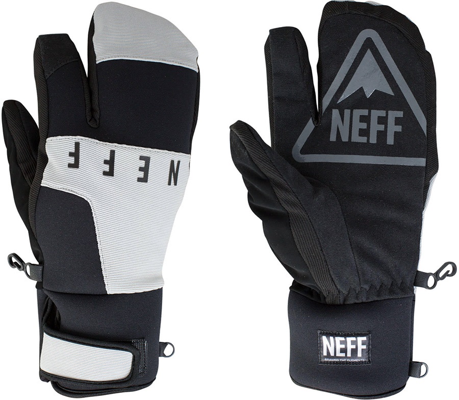 neff Mens Ripper Mittens-Waterproof Snowboard Gloves 