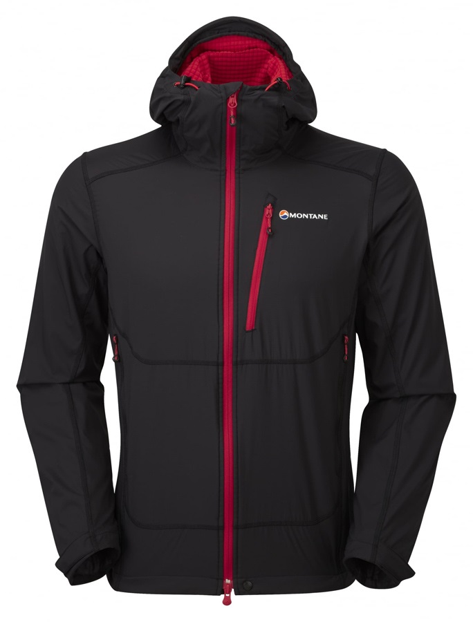 Montane Alpine Equaliser Softshell Hooded Jacket M Black