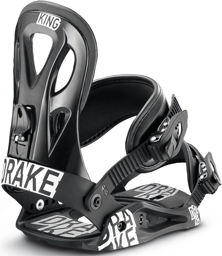 Drake King Snowboard Bindings, XL, Black, 2015