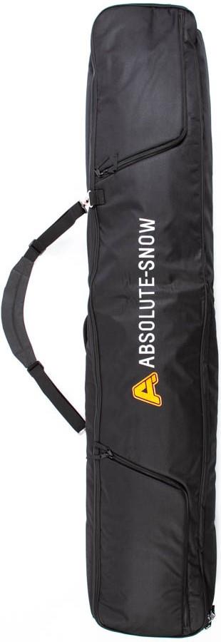 Absolute Deluxe Wheelie Ski/Snowboard Bag, 160cm All Black