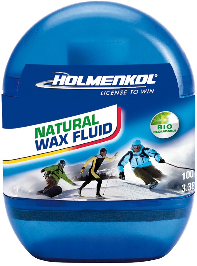 Holmenkol Natural Wax Fluid Liquid Ski/Snowboard Wax, 100ml, Universal