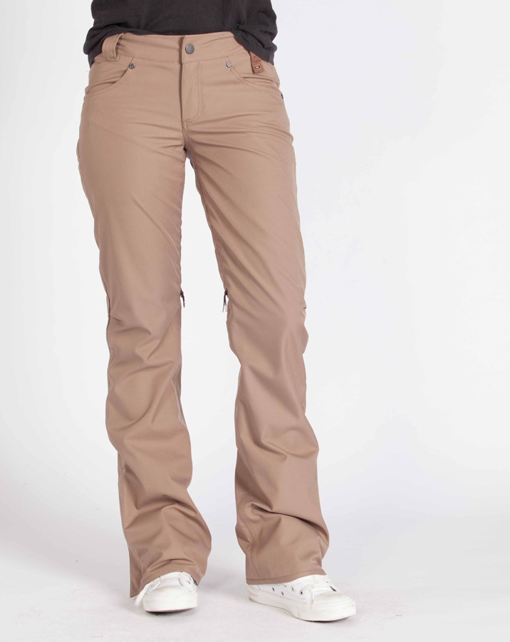 Holden Standard Women's Snowboard & Ski Pants, S, Dark Khaki, Skinny