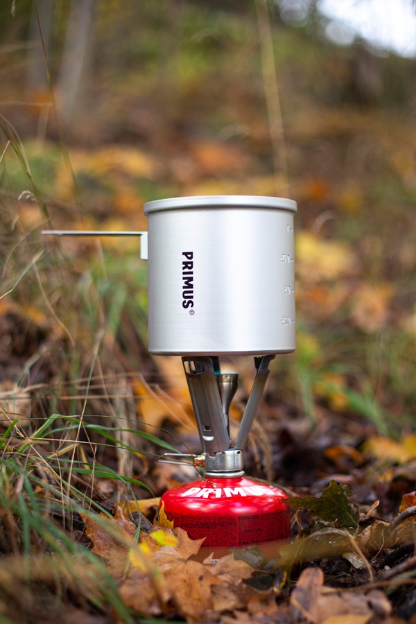 primus fire stick stove ultra compact camping stove, silver