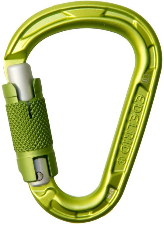 Edelrid HMS Strike FG Twist Rock Climbing Carabiner, One Size Green