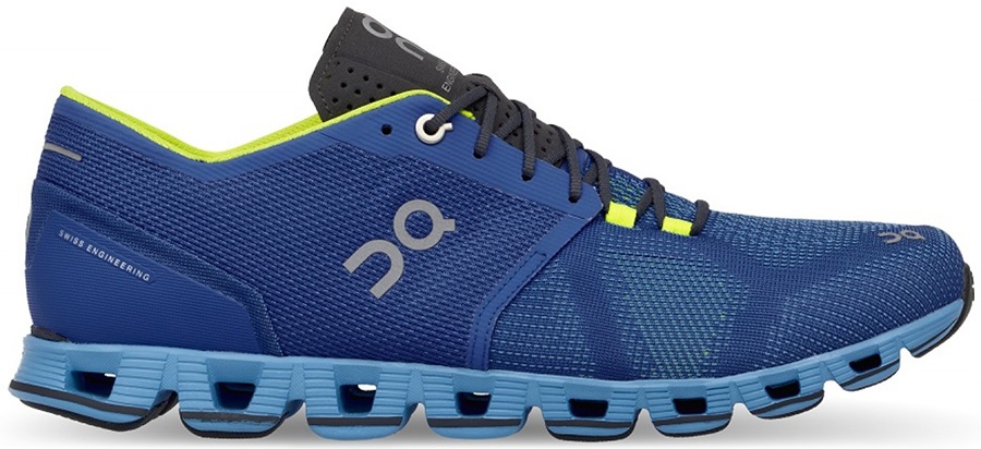 On Cloud X Men's Running Shoes, UK 12.5 Water Blues