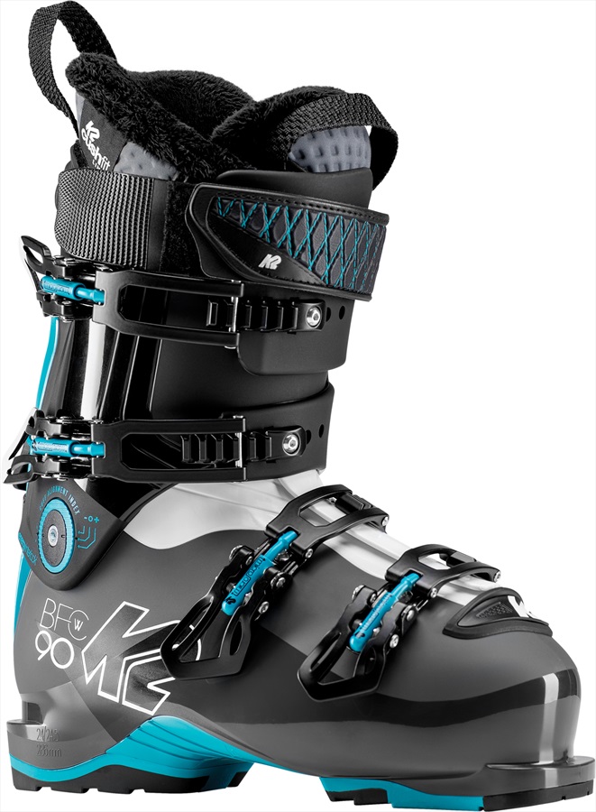 K2 B.F.C. W 90 Women's Ski Boot, 24/24.5 Black/Blue 2018