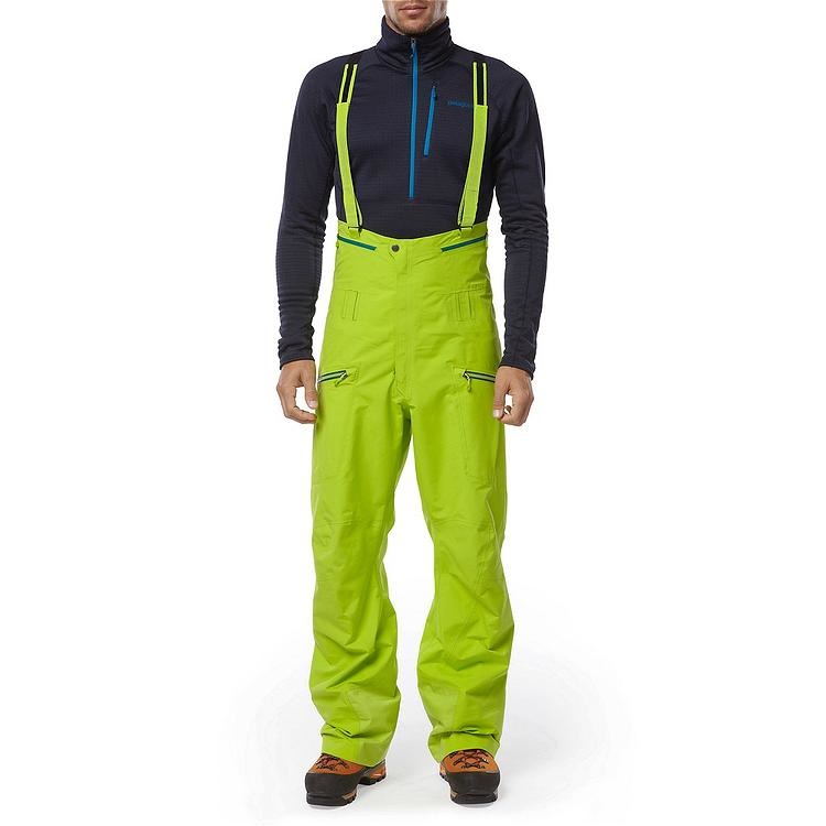 Patagonia Powslayer Bibs GoreTex Pro Ski/Snowboard Pants, L, Blue