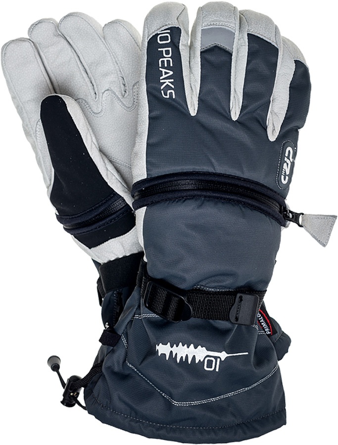 10 Peaks Mount Little Ski/Snowboard Gloves, XL Grey/White
