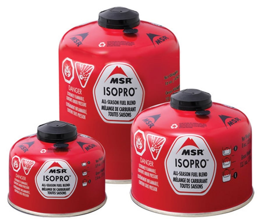 MSR IsoPro Camp Stove Fuel Canister, 227g Red *Collection Only*