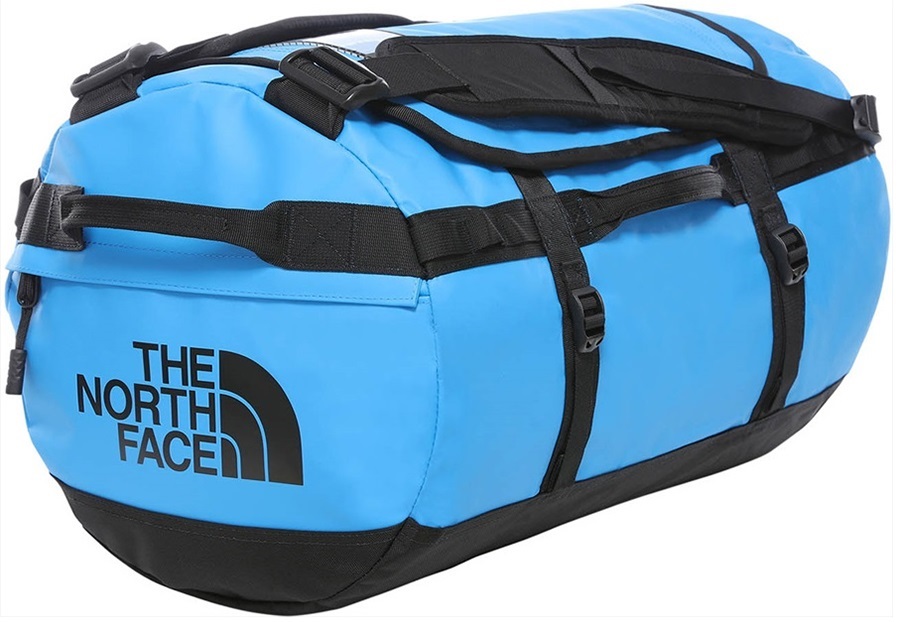 The North Face Base Camp Small Duffel Travel Bag 50l Clear Lake Blue Tnf Black