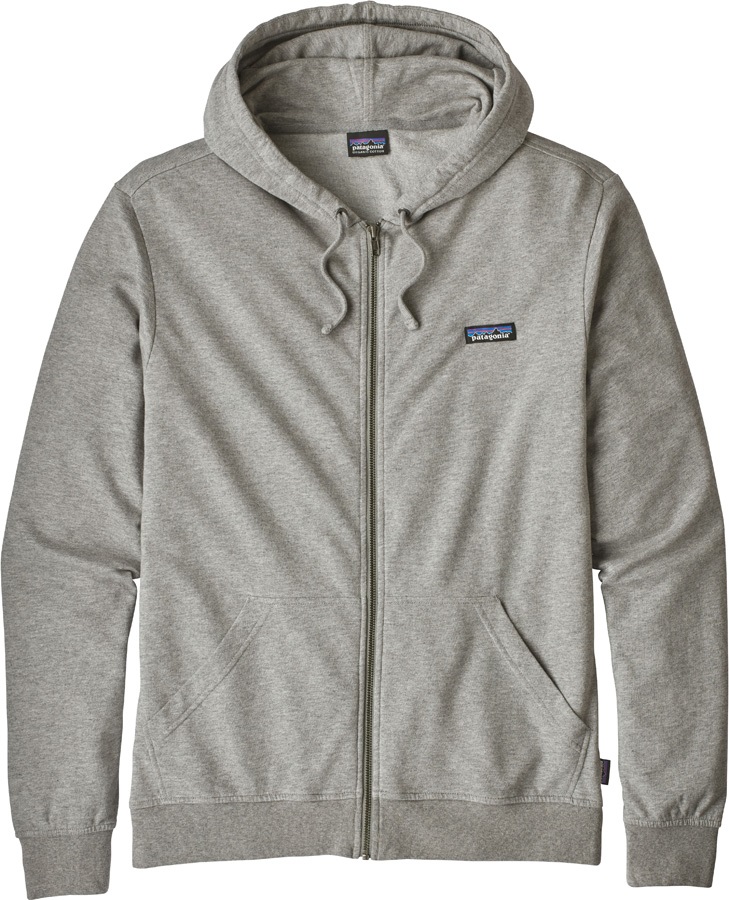 Patagonia P-6 Label Lightweight Full-Zip Hoody, S Feather Grey