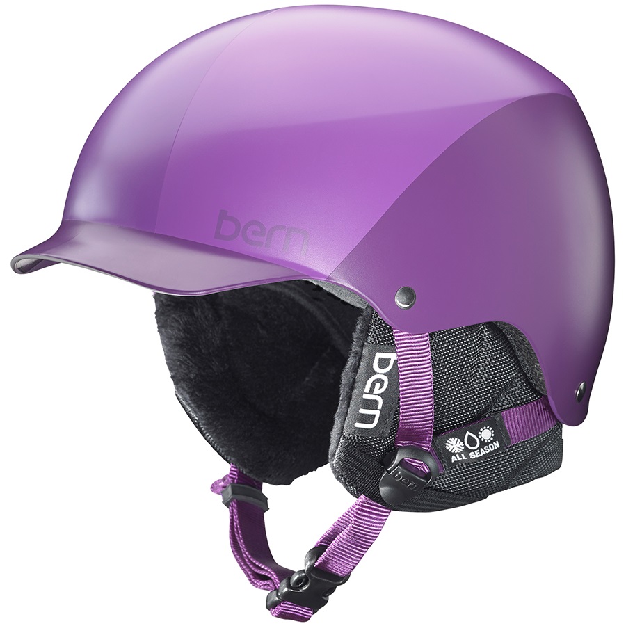 Bern Muse Hard Hat Women's Snowboard Helmet, M, Plum Sunray