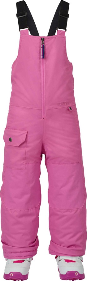 Burton Minishred Maven Bib Girls Snowboard Pants, 4T, Super Pink