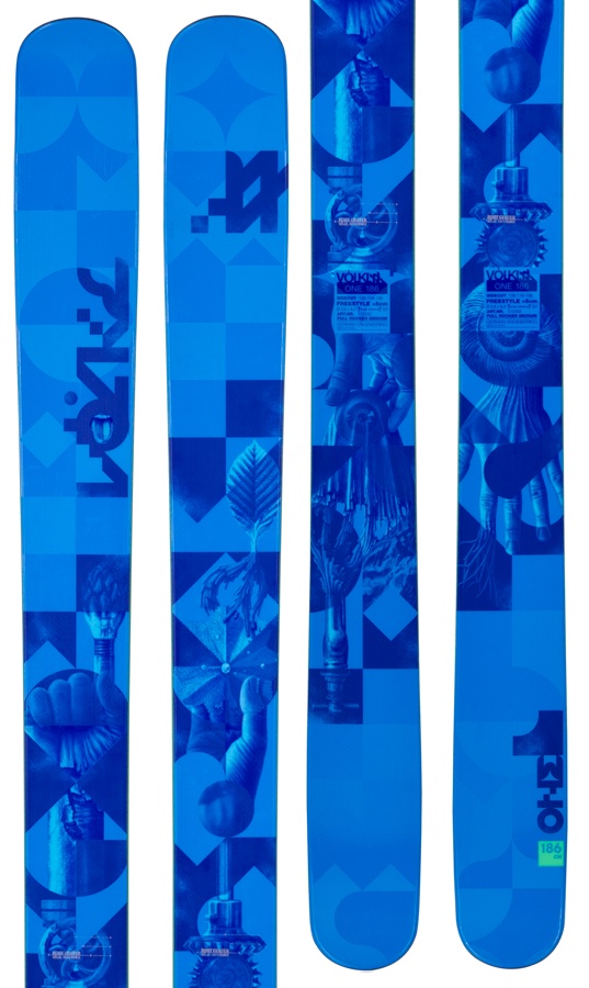 Volkl One Skis, 186cm, Blue, Ski Only, 2015