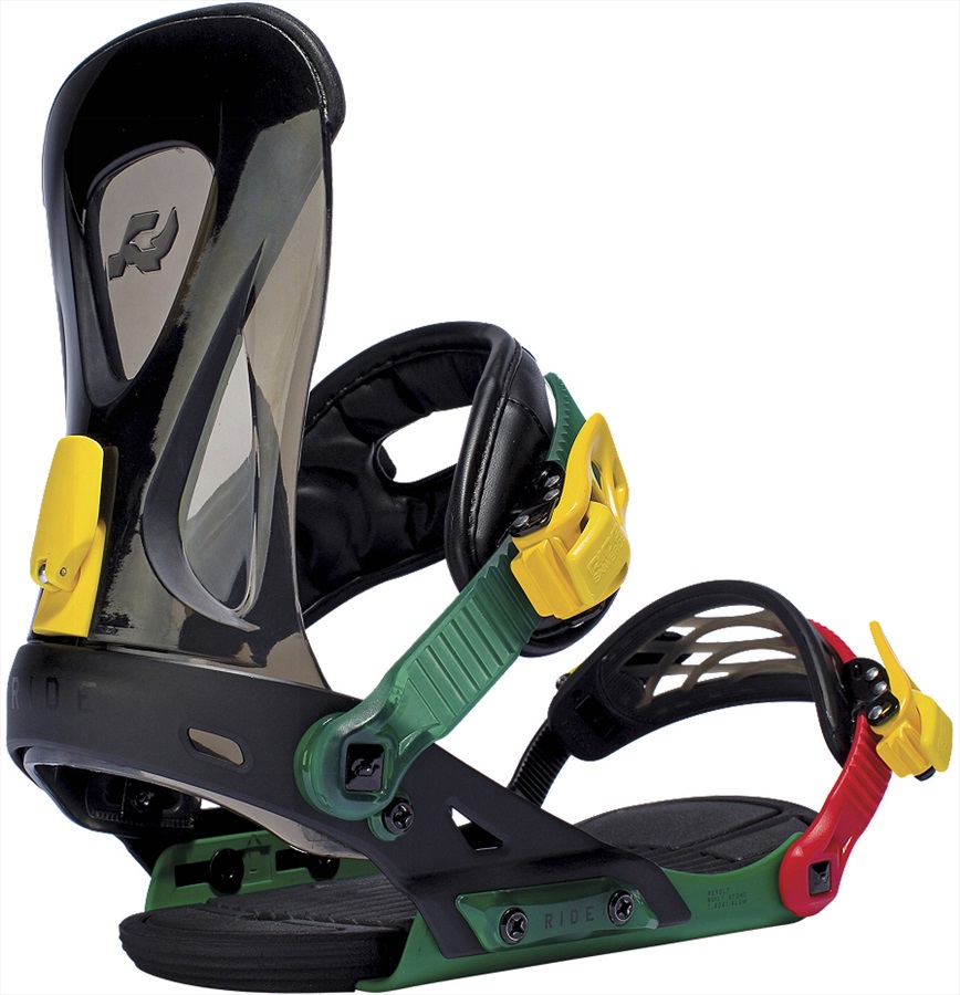 Ride Revolt Snowboard Bindings, XL, Rasta, 2016