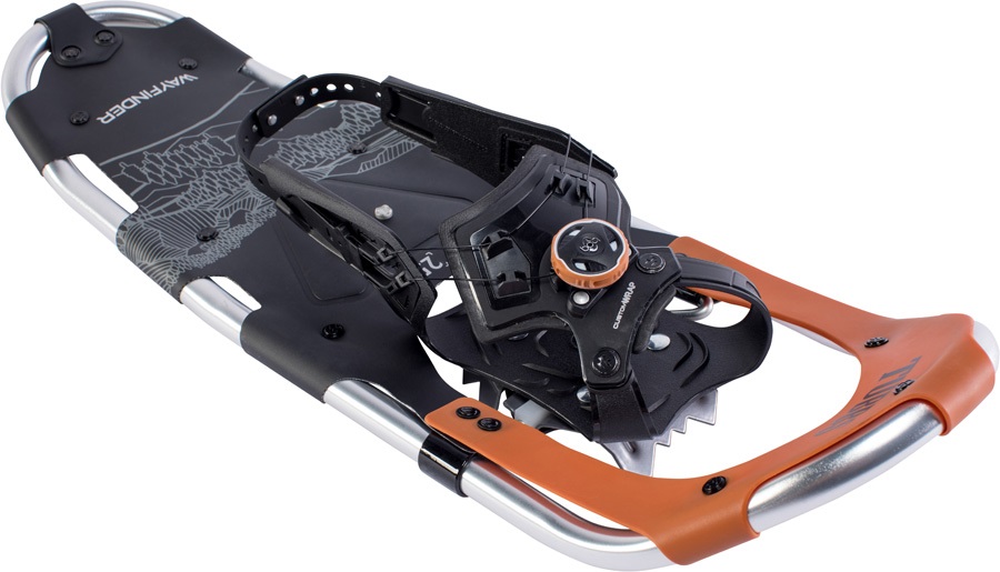 Tubbs Wayfinder Trail Snowshoes + Boa Binding, 25" Black/Orange