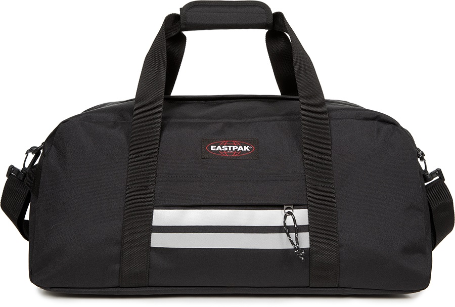 Eastpak Stand + Duffel Travel Bag, 34L Reflective Black
