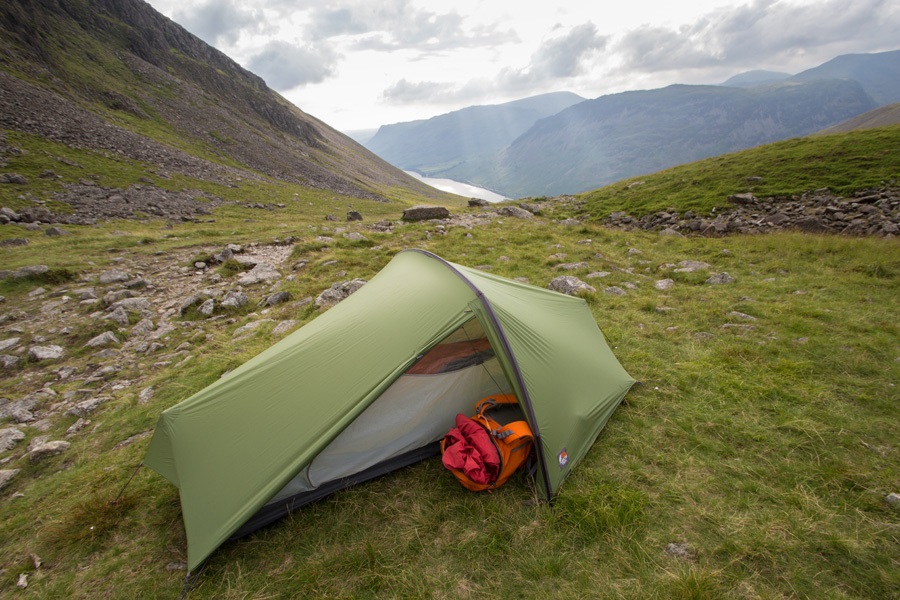 Vango F10 Helium Ul1 Ultralight Backpacking Tent , 1 Man Alpine Green