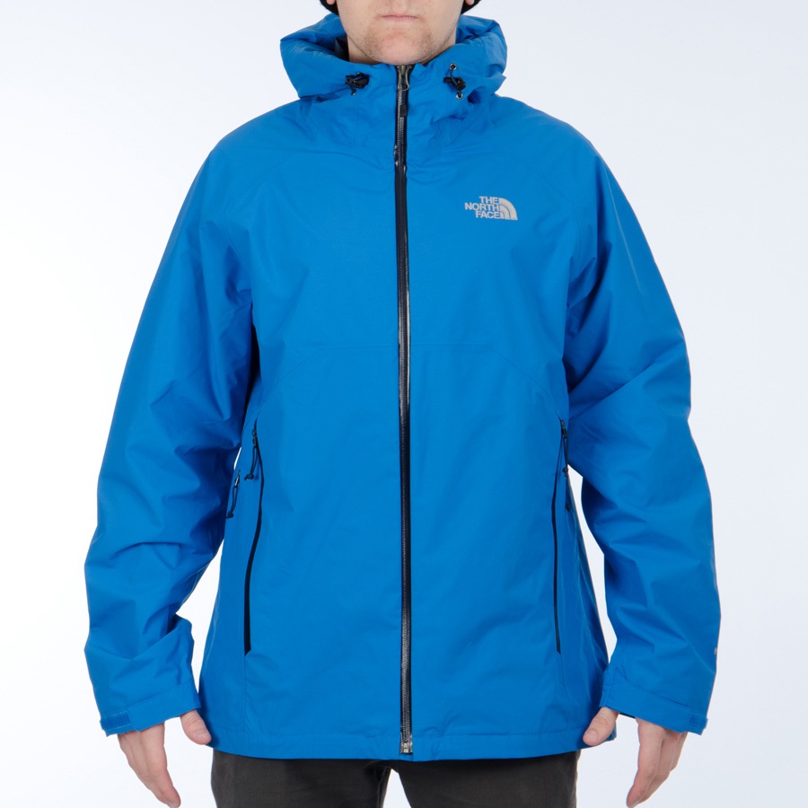 The North Face Stratos Men's HyVent Rain Shell Jacket, S, Drummer Blue