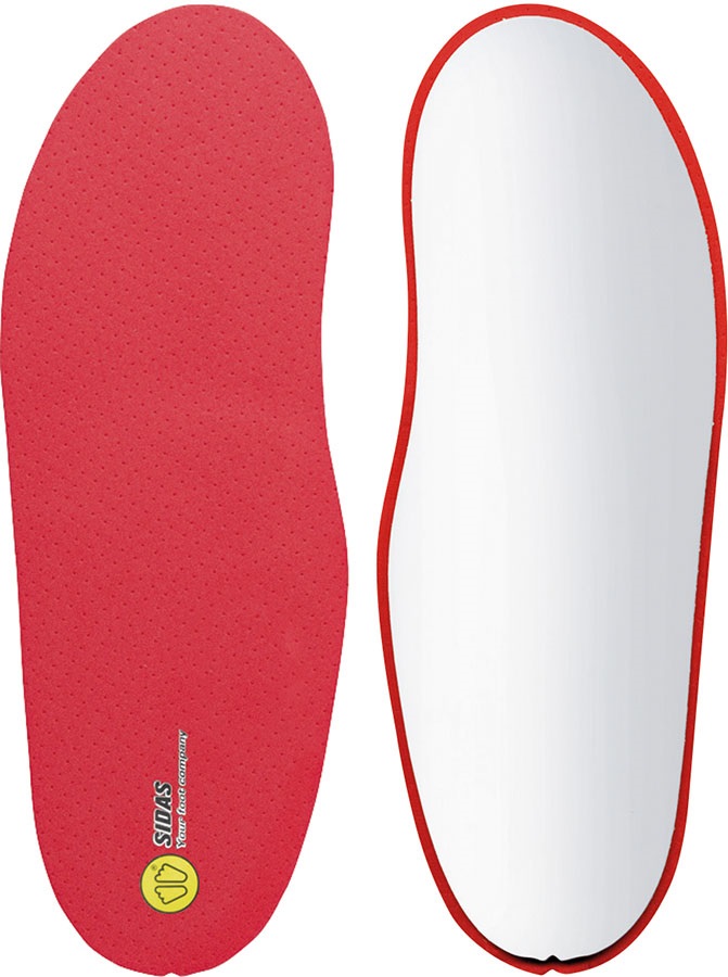 Sidas Winter Custom Ski Boot Insoles, M Red