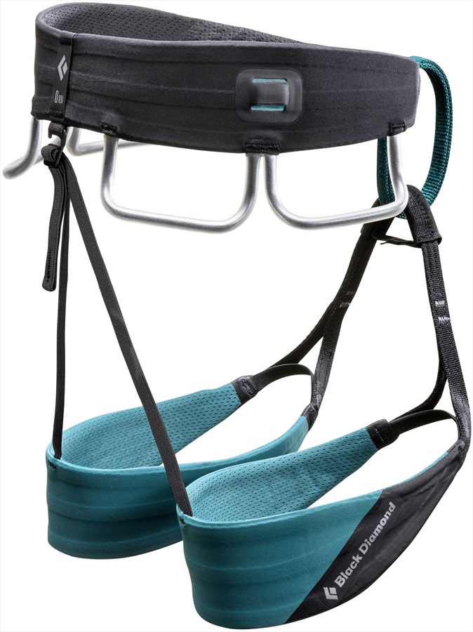 Black Diamond Zone Women's Rock Climbing Harness, L Dark Caspian