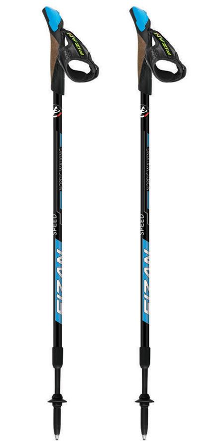 Fizan NW Speed Adjustable Nordic Walking Poles, 75-125cm Blue