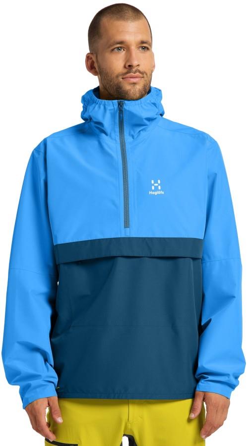 Haglofs Men's Spira Men's Waterproof Anorak Jacket, L Nordic Blue/Ocean