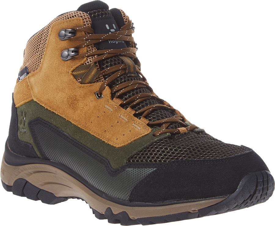 Haglofs Skuta Mid Proof Eco Men's Hiking Boots UK 11.5 Oak/Deep Woods