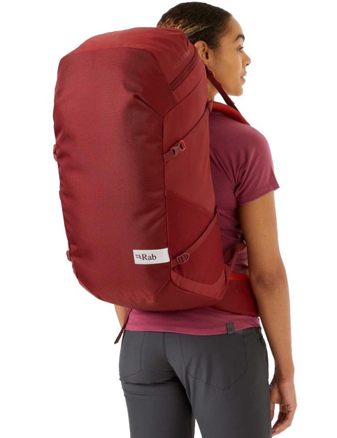 Rab Rogue Cragging Climbing Backpack, 48l Oxblood Red