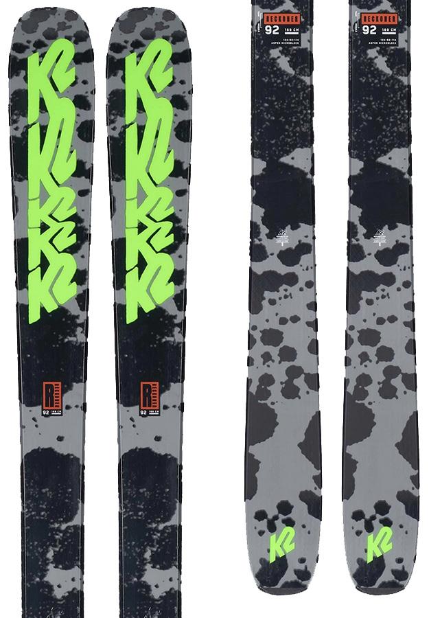 K2 Reckoner 92 Ski Only Skis, 159 Cm Black/Green