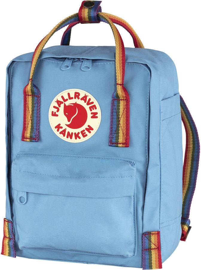 Fjallraven Kanken Rainbow Mini Daypack/Backpack, 7L Air Blue