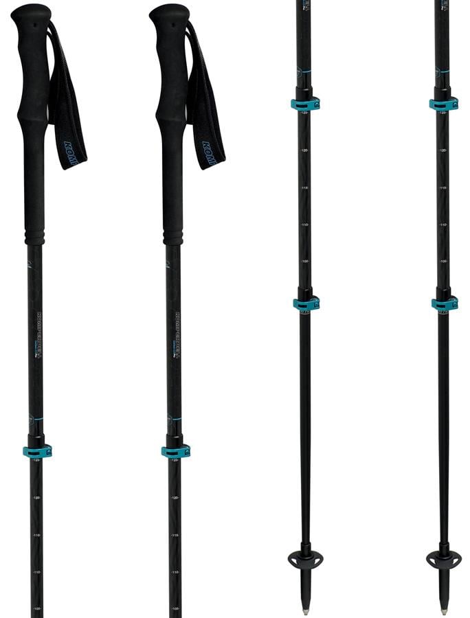 Komperdell C3 Carbon Pro Ultralight Hiking Poles, 105-140cm Black