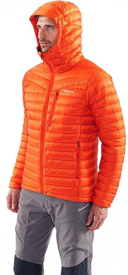 Montane Featherlite Down Insulated Hiking Jacket, L Firefly Orange