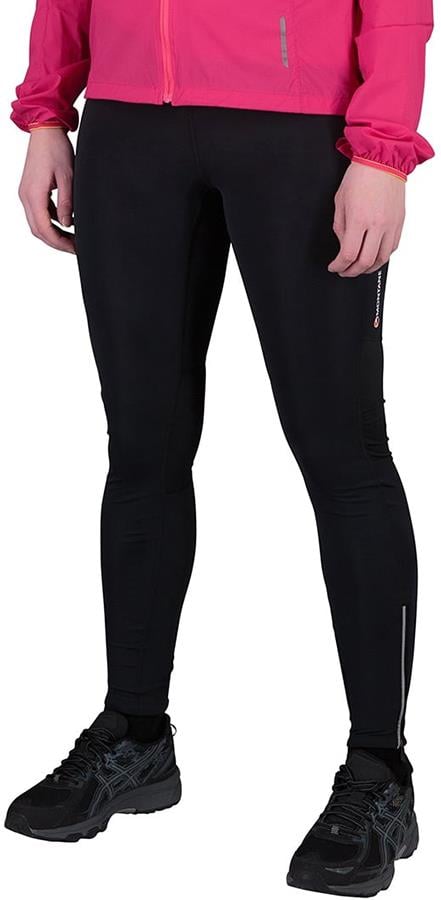 Montane Trail Series Women's Stretchy Running Tights, UK 10 Black