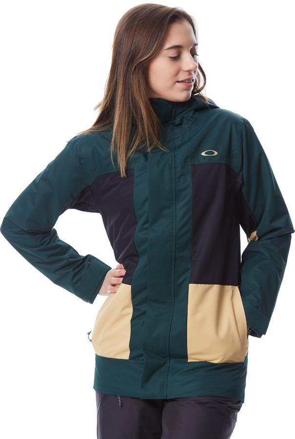 Oakley Women's Beaufort Rc Insulated Snow/Ski Jacket, Uk 8 Green