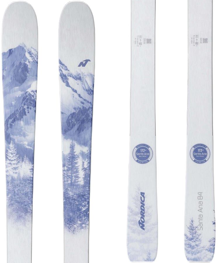 Nordica Santa Ana 84 Women's Skis, 158cm White/Blue