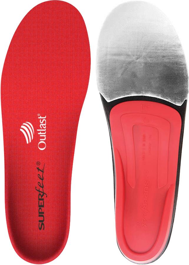Superfeet REDhot Thermal Snowboard/Ski Boot Insoles, UK 6-7.5 Red