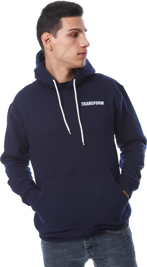 Transform Fast Text Pullover Hoodie, L Navy