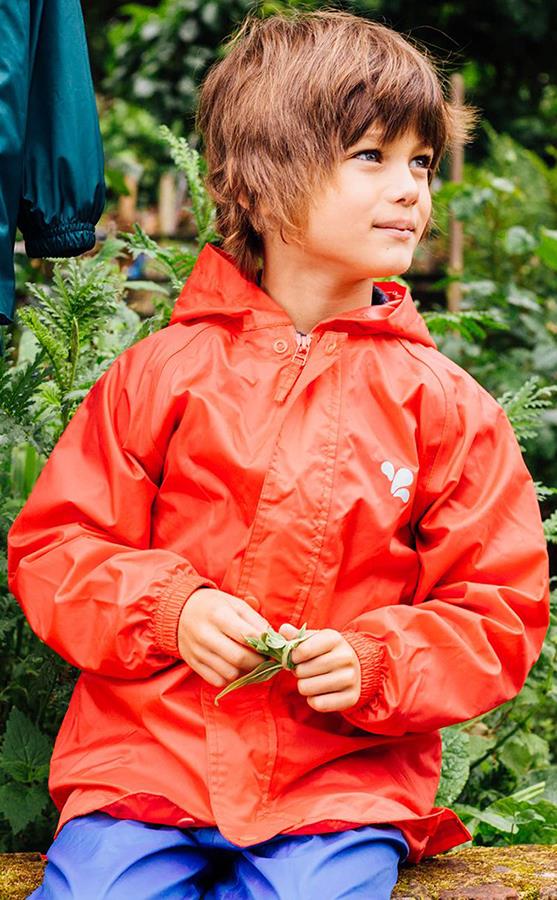 Muddy Puddles Recycled Originals Kids Waterproof Jacket, 9-10yrs Red