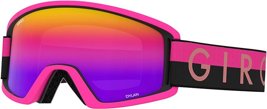 Giro Womens Dylan Black/Pink Throwback, Rose Spectrum Women's Ski/Snowboard Goggles, M