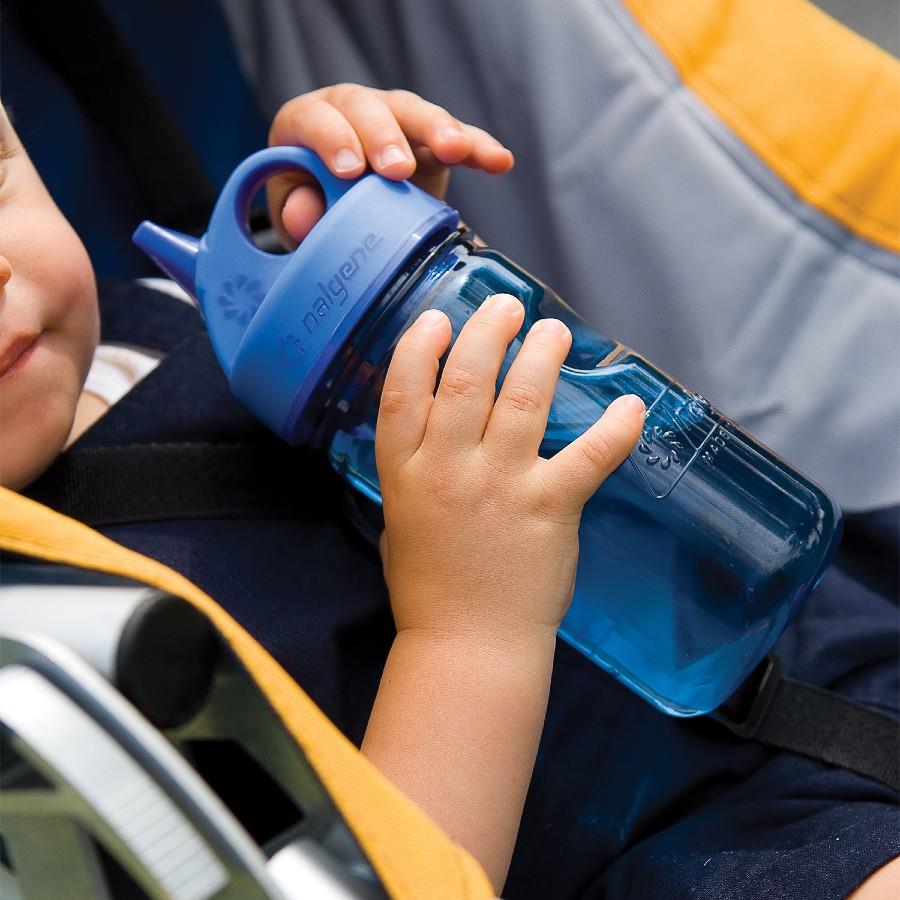 Nalgene Grip N Gulp Childrens Water Bottle 12oz 350ml Blue