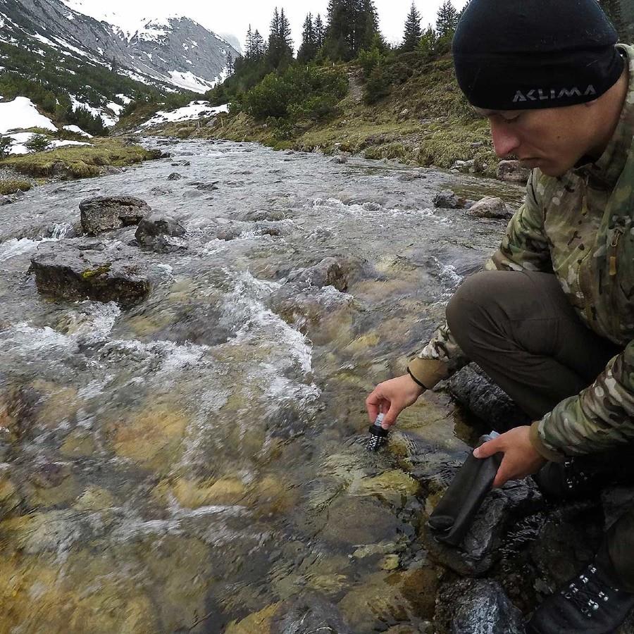 Katadyn BeFree 1L Tactical Water Filtration Bottle, 1L Grey