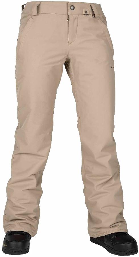 Volcom Frochickie Insulated Women's Snowboard/Ski Pants M Sand Brown