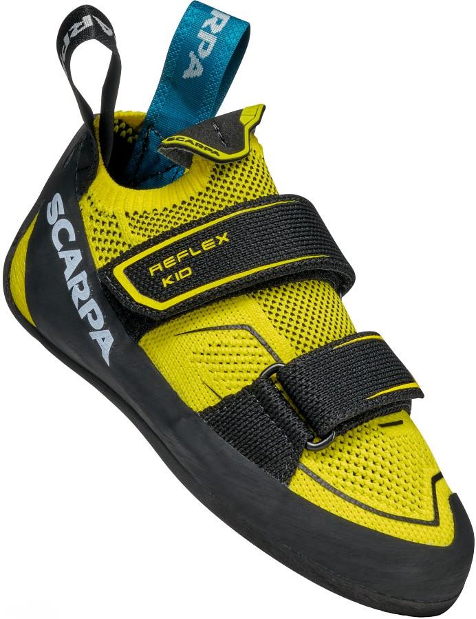 Scarpa Reflex Kids Rock Climbing Shoe, Uk 10 Eu 28 Yellow/Black