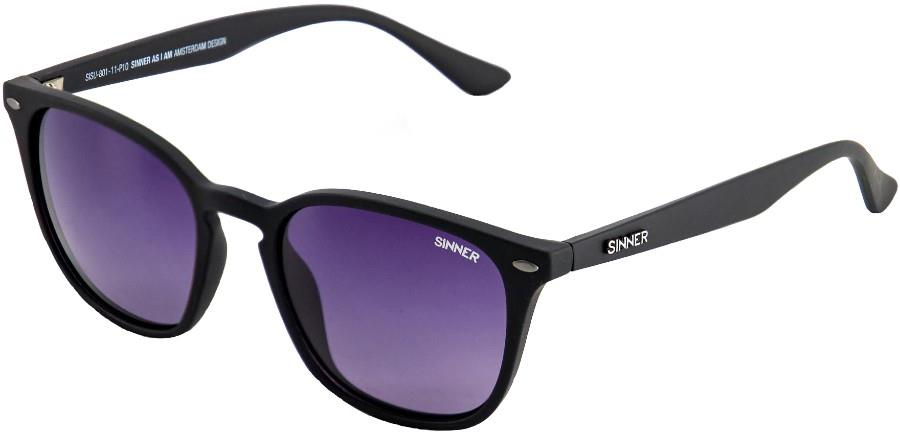 Sinner Dagmar Sintec® Gradient Smoke Mirror Wayfarer Sunglasses Black