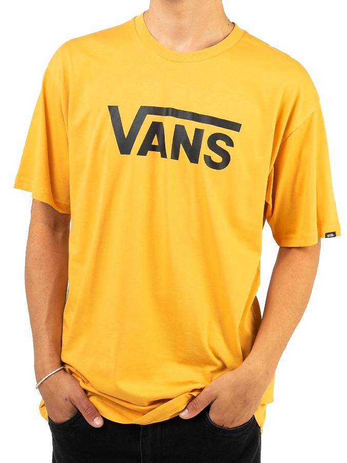 Vans Classic Men's Short Sleeve T-Shirt, S Golden Glow/Black