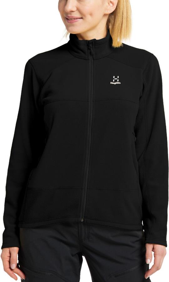Haglofs Buteo Mid Women's Fleece Jacket, UK 12 True Black